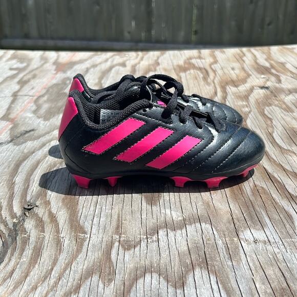 Adidas GolettoVII black pink soccer cleats - Picture 1 of 5